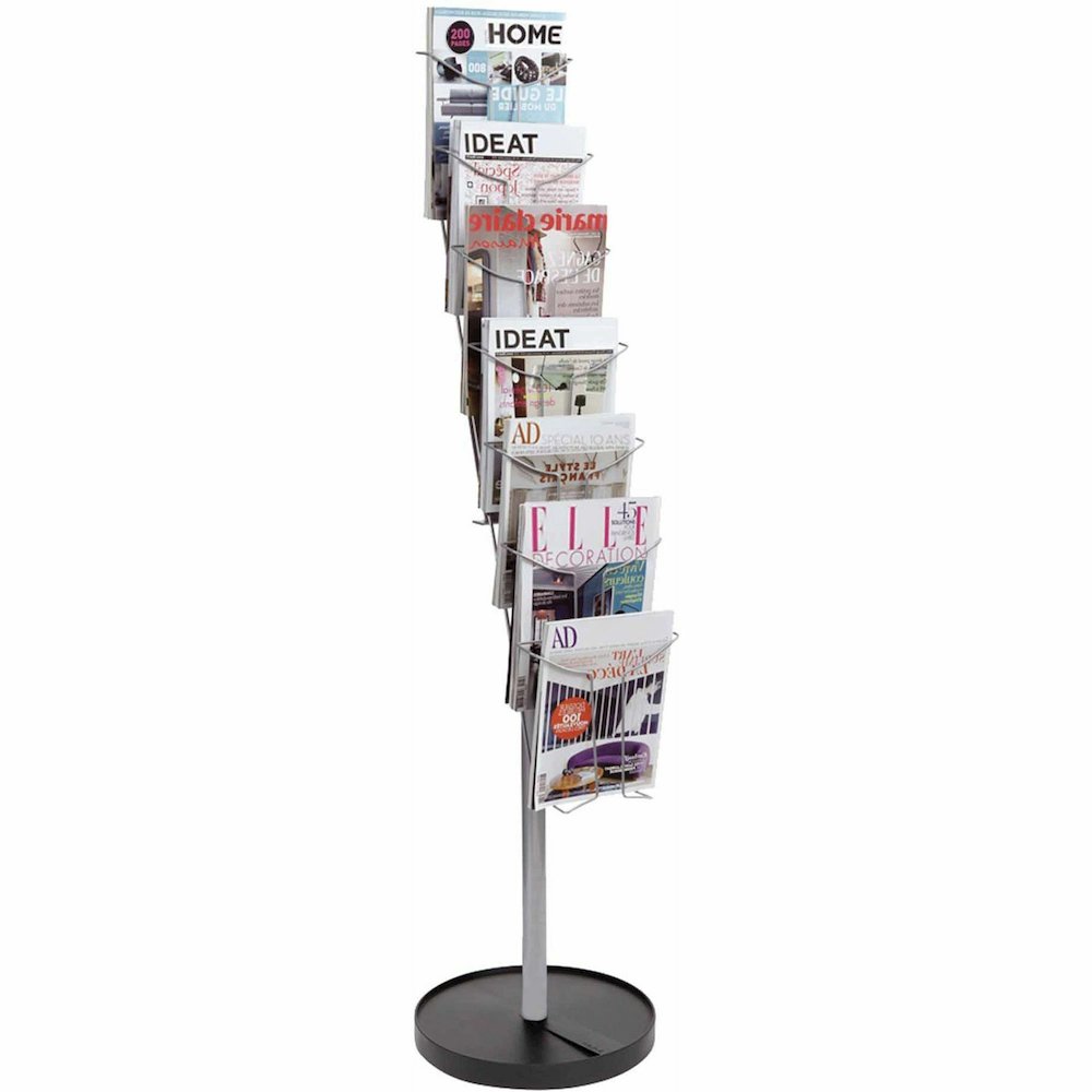 Alba Display Rack - 400 x Sheet, 7 x Document - 7 Compartment(s) - 59.06" Height - Floor - Metal - 1 Each. Picture 7