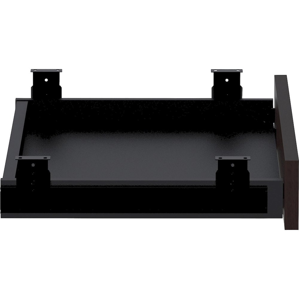 Lorell Universal Center Drawer - 5.1" Height x 16.7" Width x 28.4" Length - Finish: Espresso - Durable, Adjustable Drawer Glide - For Desk - 1 Each. Picture 12
