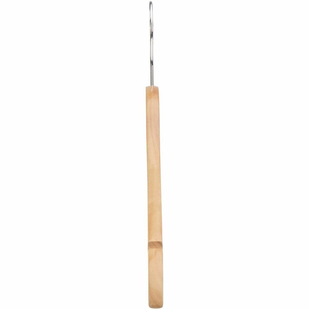 Lorell Wooden Coat Hangers - 7.2" Height x 13.8" Width - for Coat, Clothes, Garment - Wooden, Metal - Natural - 30 / Carton. Picture 13