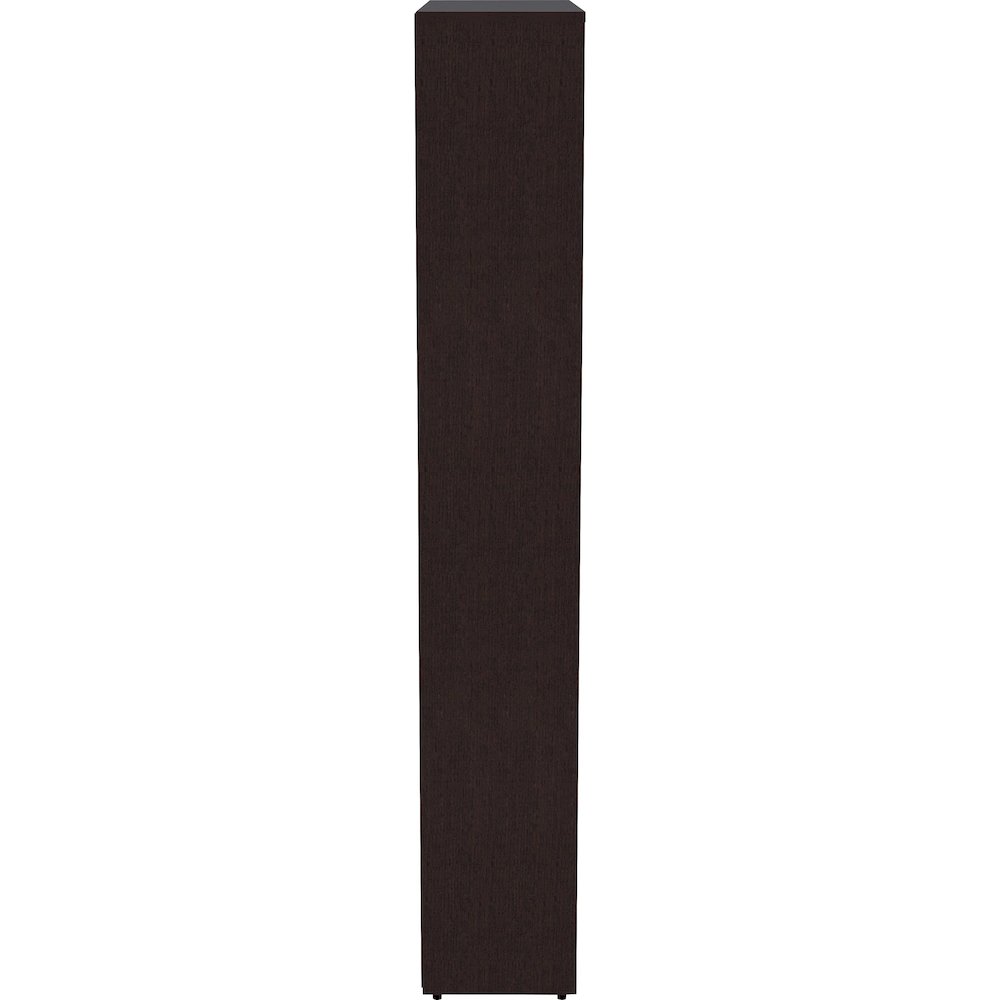 Lorell Laminate Bookcase - 0.7" Thickness Shelf, 72" Height x 36" Width x 12" Depth - 6 Shelve(s) - 5 Adjustable Shelf(ves) - Square Edge - Material: Thermofused Laminate (TFL) - Finish: Espresso - St. Picture 10