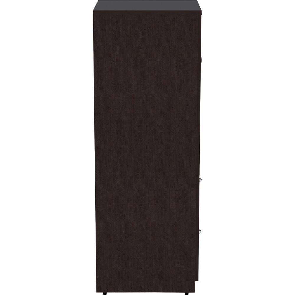 Lorell Essentials Series Tall Storage Cabinet - 65.6" Height x 23.6" Width x 23.6" Depth Cabinet - Total Drawer(s): 2 - 1 Door(s) - 2 Shelve(s) - Material: Laminate, Medium Density Fiberboard (MDF), P. Picture 6