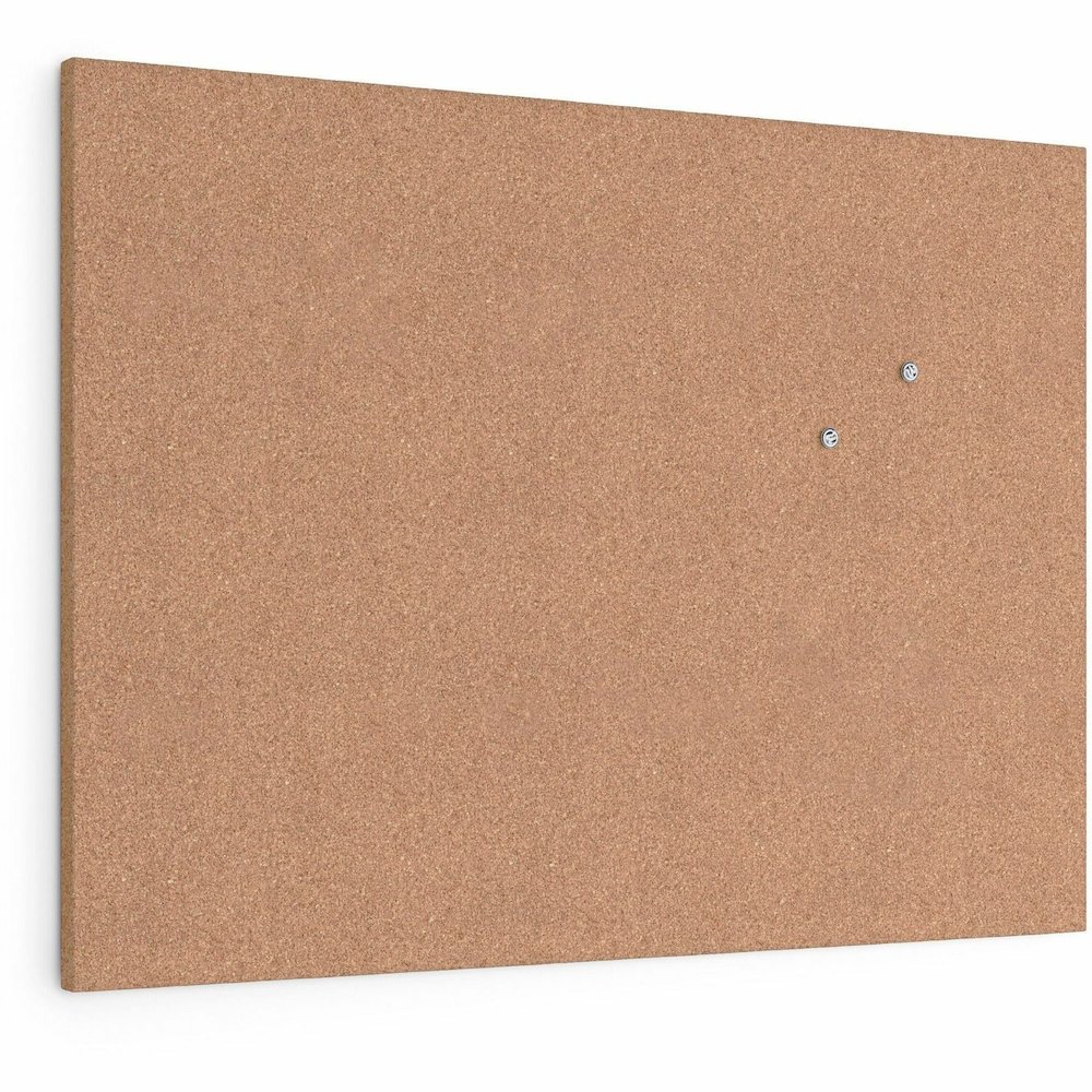 U Brands Frameless Cork Canvas Bulletin Board - 18" Board Height x 24" Board Width - Natural Cork Surface - Self-healing, Durable, Mounting System, Tackable, Frameless - 1 Each. Picture 6