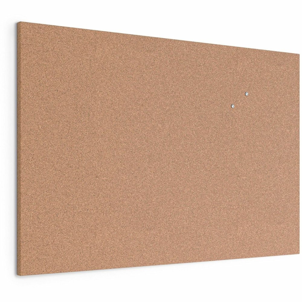 U Brands Frameless Cork Canvas Bulletin Board - 24" Board Height x 36" Board Width - Natural Cork Surface - Self-healing, Durable, Mounting System, Tackable, Frameless - 1 Each. Picture 6