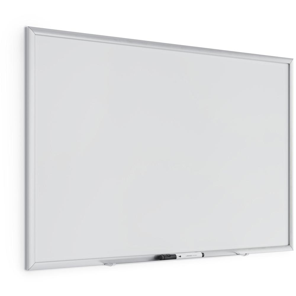 U Brands Magnetic Dry-Erase Board - 36" (3 ft) Width x 24" (2 ft) Height - White Painted Steel Surface - Silver Aluminum Frame - Rectangle - Horizontal/Vertical - Magnetic - 1 Each. Picture 3