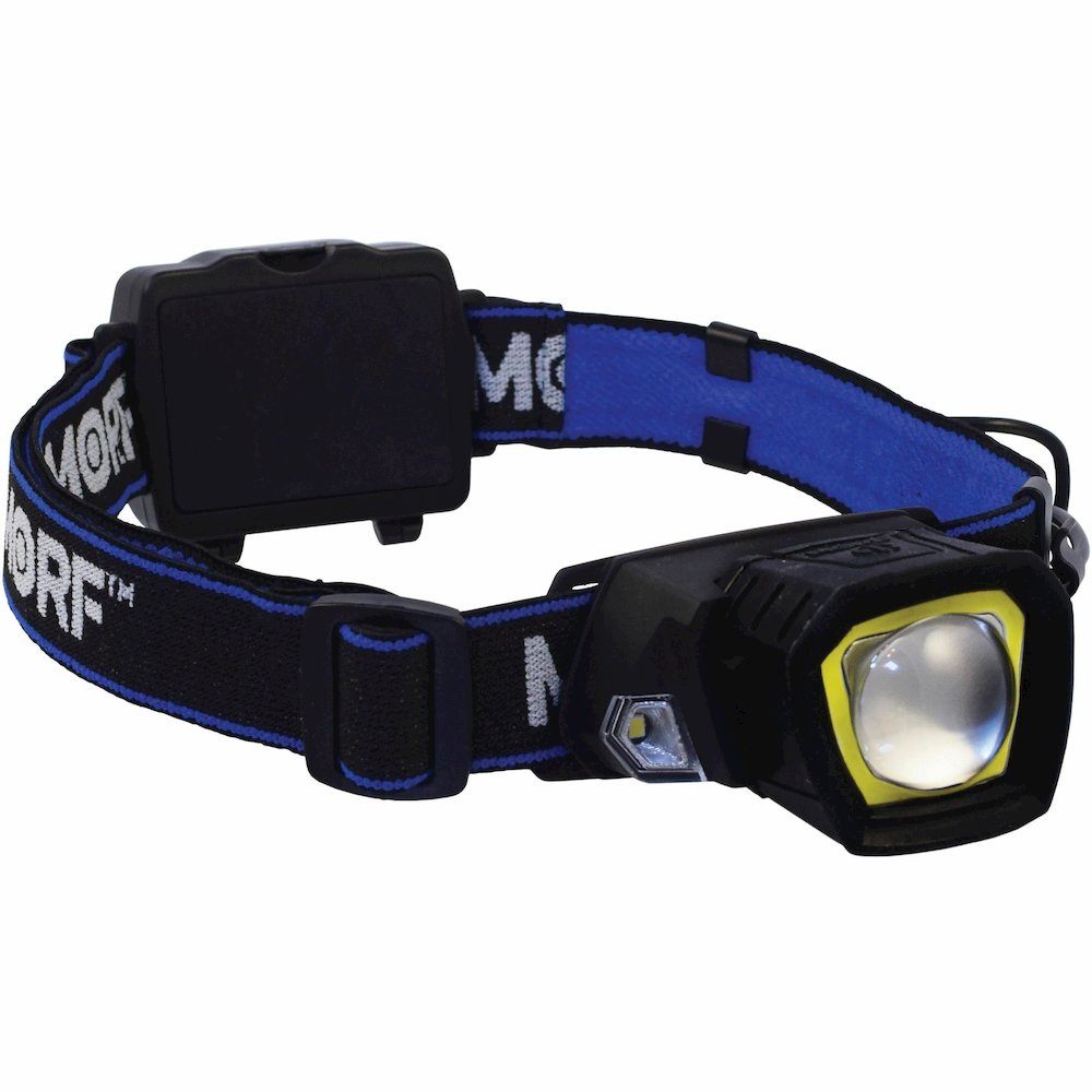 Police Security Removable Light Headlamp - 2 x LED - 4 x AAA - Battery - Black, Blue - 1 Each. Picture 7
