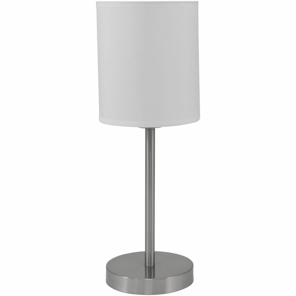 Ledu Slim Line Lamp Combo Pack - 13 W CFL, LED Bulb - Silver - Steel - Floor-mountable, Desk Mountable - Silver, White. Picture 8