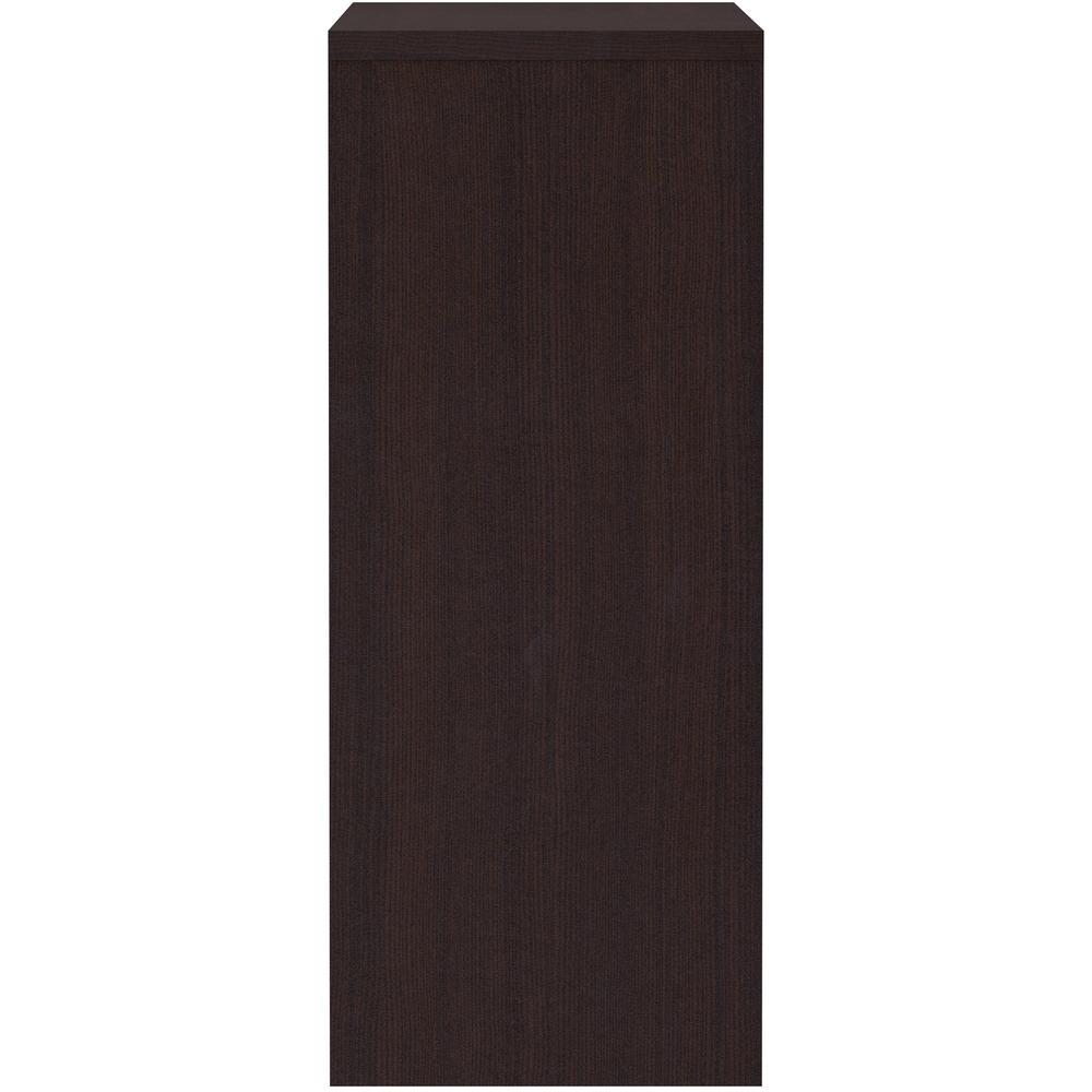 Lorell Essentials Series Stack-on Hutch with Doors - 36" Height x 48" Width x 15" Depth - 3 Door(s) - Finish: Espresso Laminate - 1 Each. Picture 2