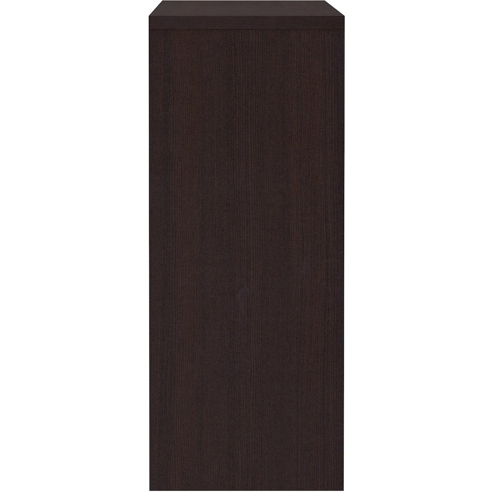Lorell Essentials Series Stack-on Hutch with Doors - 36" Height x 66" Width x 15" Depth - 4 Door(s) - Finish: Espresso Laminate - 1 Each. Picture 10