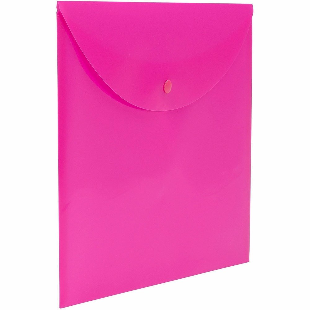 Smead Letter Filing Envelope - 8 1/2" x 11" - Pink - 10 / Box. Picture 6