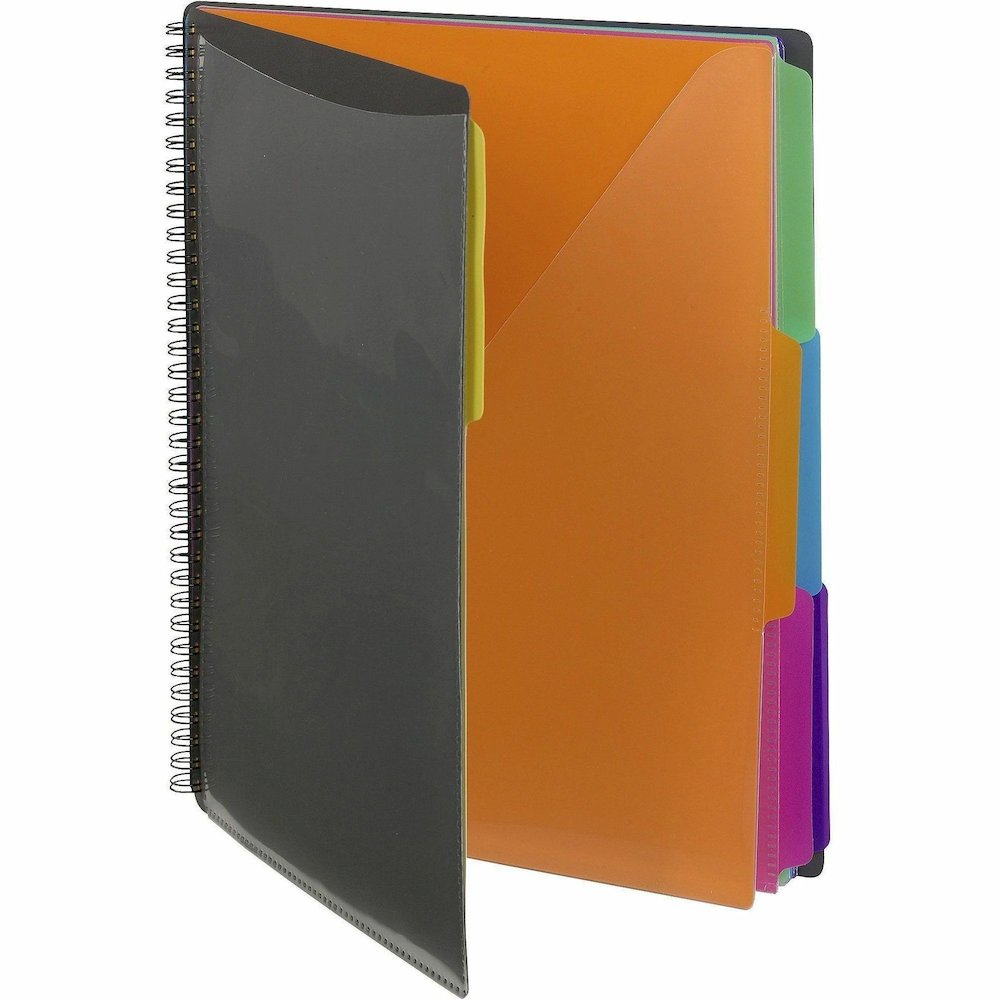 Smead 1/3 Tab Cut Letter Organizer Folder - 8 1/2" x 11" - 12 Pocket - Assorted Tab Position - Gray - 1 Each. Picture 9