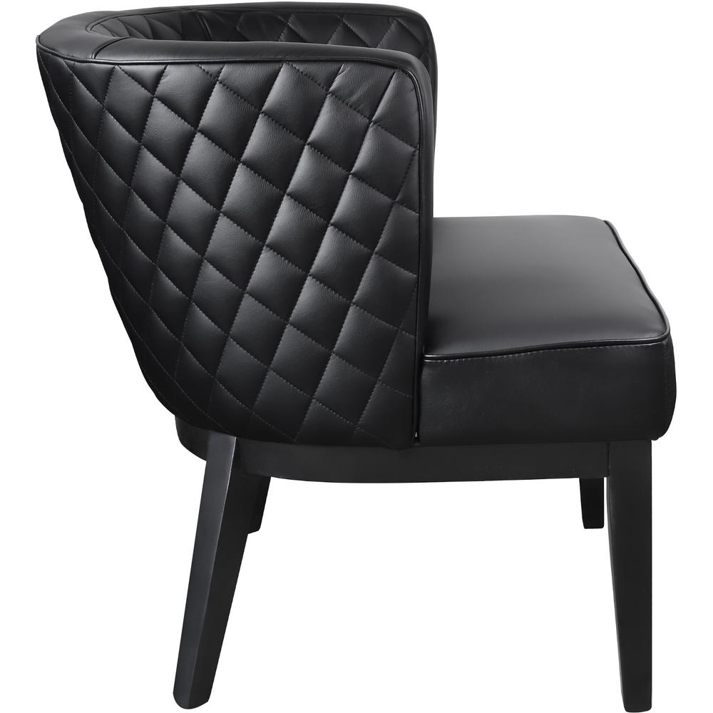 Boss Ava Accent Chair - Black Seat Color - Plush Seat Material - Black Back Color - Four-legged Base - 1 Each. Picture 4