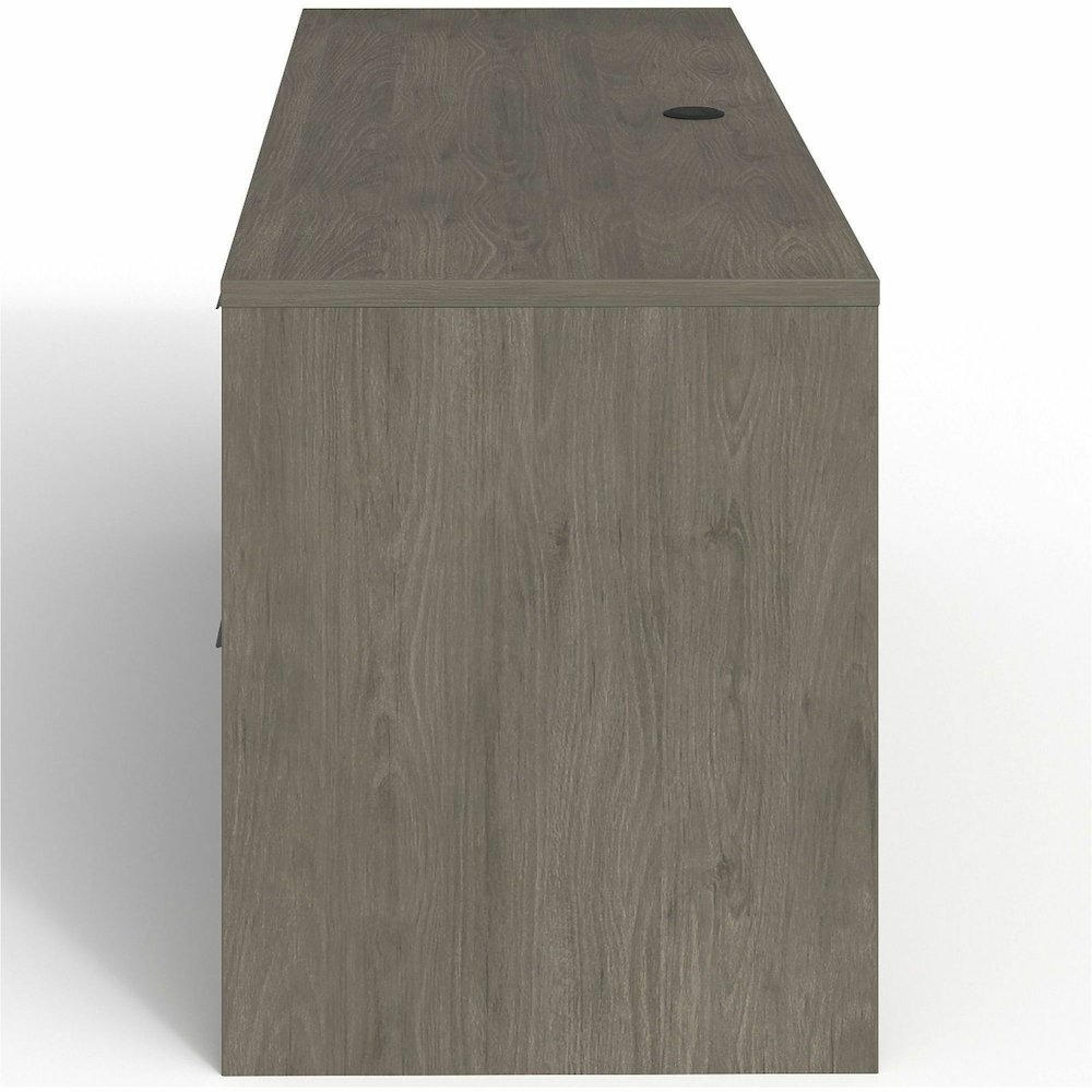 Lorell Prominence 2.0 Right-Pedestal Credenza - Rectangle - 29" Height x 66" Width x 24" Depth, 1" Thickness Top - Total Drawer(s): 2 - Single Pedestal on Right Side - Band Edge - Material: Particlebo. Picture 10