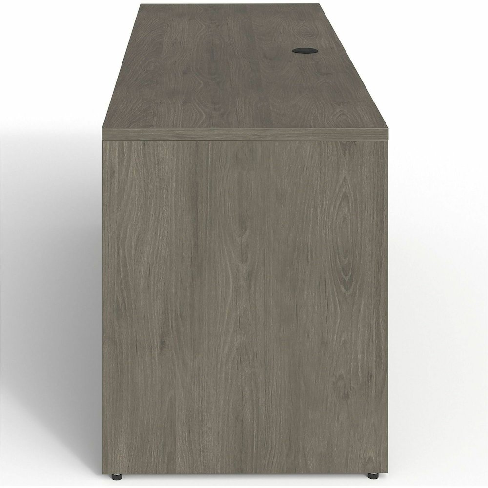 Lorell Prominence 2.0 Left-Pedestal Credenza - Rectangle - 29" Height x 72" Width x 24" Depth, 1" Thickness Top - Total Drawer(s): 2 - Single Pedestal on Left Side - Band Edge - Material: Particleboar. Picture 10