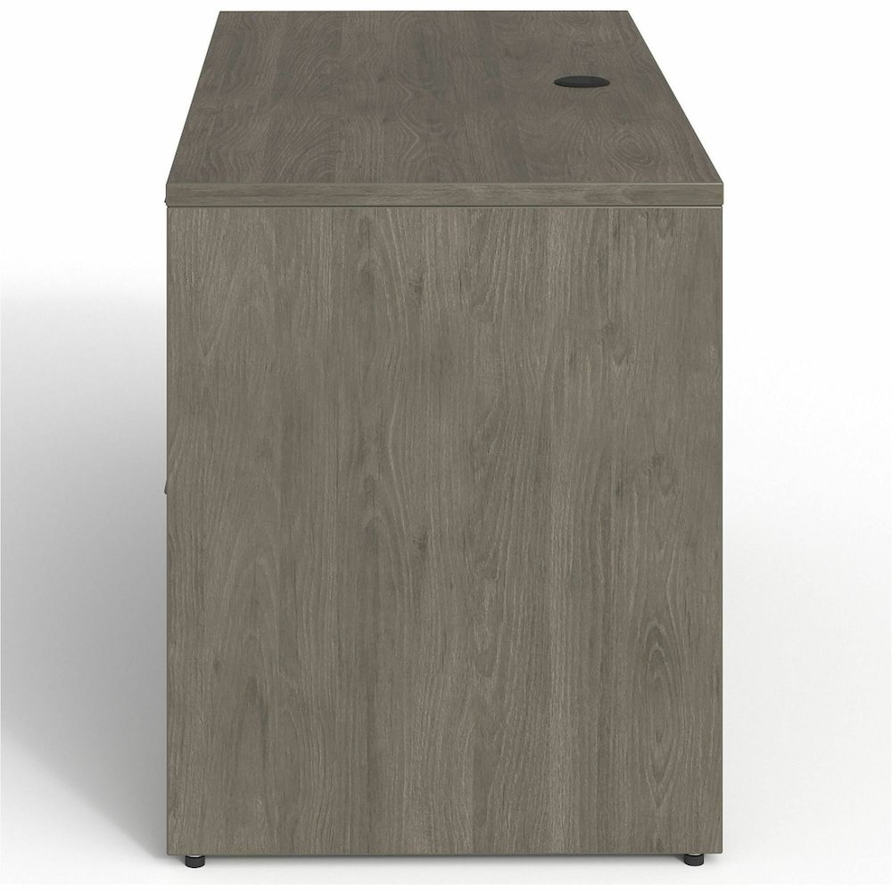 Lorell Prominence 2.0 Right Return - Rectangle - 29" Height x 48" Width x 24" Depth, 1" Thickness Top - Total Drawer(s): 2Right Side - Material: Particleboard, Thermofused Melamine (TFM) - Finish: Gra. Picture 13