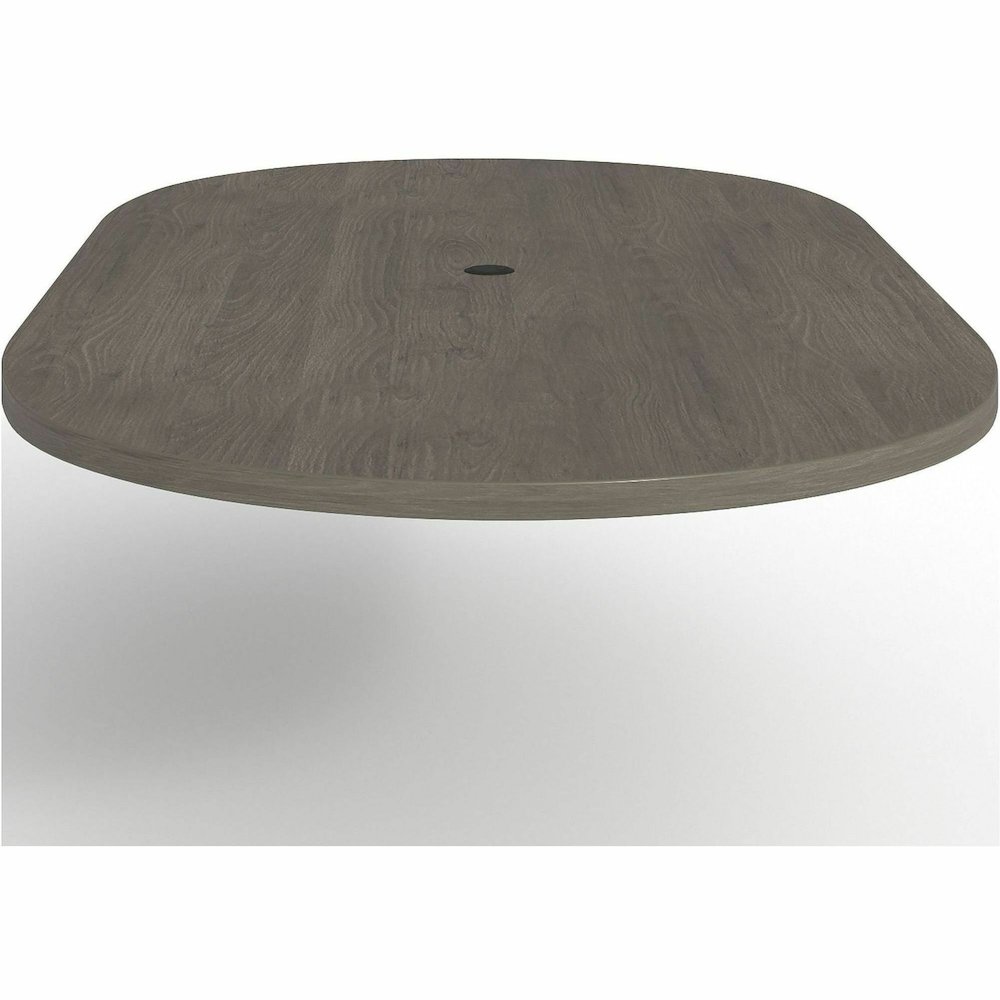 Lorell Prominence 2.0 Racetrack Conference Tabletop - Oval - 96" Width x 48" Depth, x 1.5" Thickness Top - Material: Particleboard - Finish: Gray - Laminated, Durable, Mar Resistant, Burn Resistant, I. Picture 12