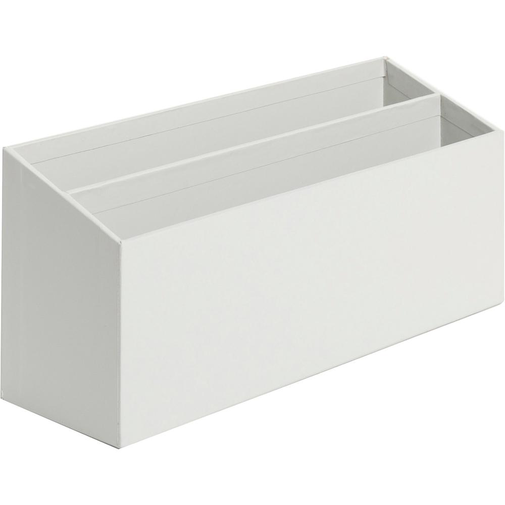 U Brands 4 Piece Desk Organization Kit - 4.1" Height x 9.8" Width12" Length%Desktop - Sturdy, Lightweight - Gray - Chipboard, Paper - 1 Each. Picture 12