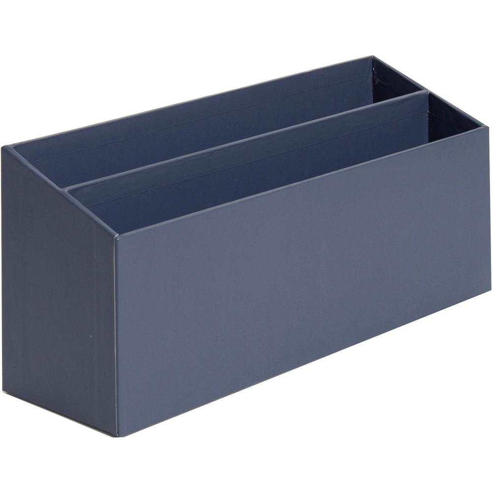 U Brands 4-Piece Desk Organization Set - Desktop - Paper Wrapped - Navy - Chipboard, Paper - 1 Each. Picture 12