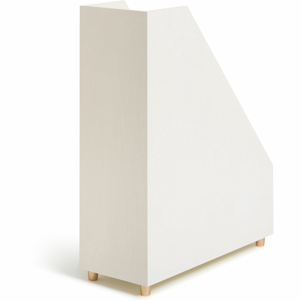 U Brands Juliet Magazine Holder - White - Pine Wood - 1 Each. Picture 10