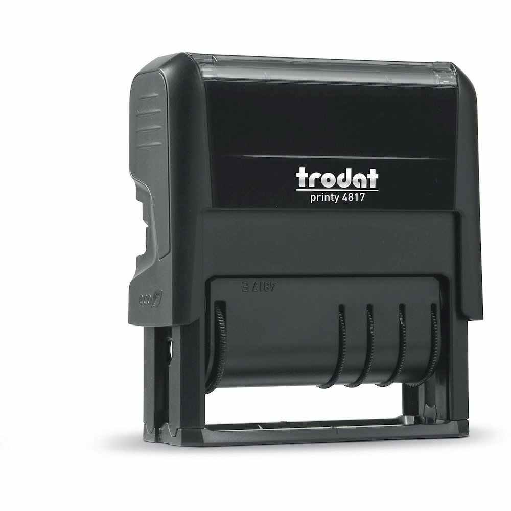 Trodat 12-Message Business Stamp - Message Stamp - ANSWERED, BACKORDERED, CANCELLED, BILLED, RECEIVED, CHARGED, CHECKED, DELIVERED, ENTERED, PAID, SHIPPED, ... - 0.37" Impression Width - 10000 Impress. Picture 13