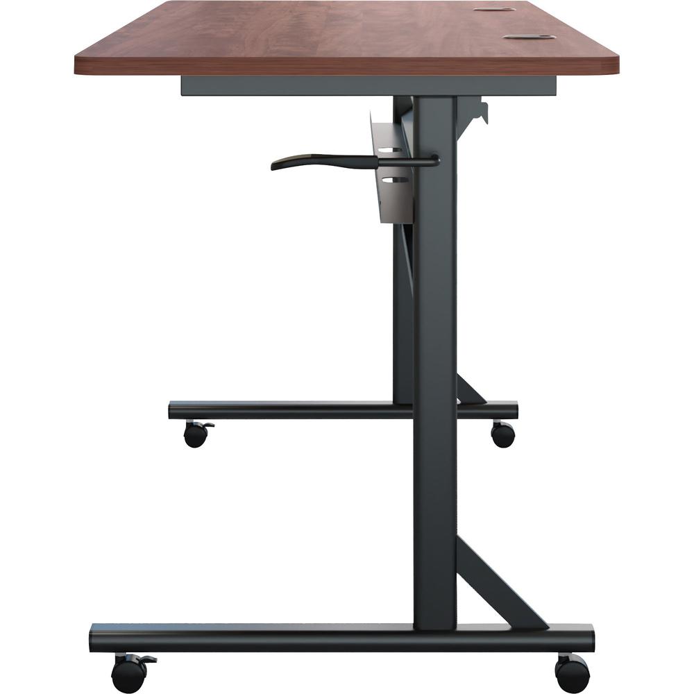 Lorell Shift 2.0 Flip and Nesting Mobile Table - Laminated Rectangle Top - 198 lb Capacity - 60" Table Top Length x 24" Table Top Width x 1" Table Top Thickness - 29.50" Height - Assembly Required - C. Picture 9