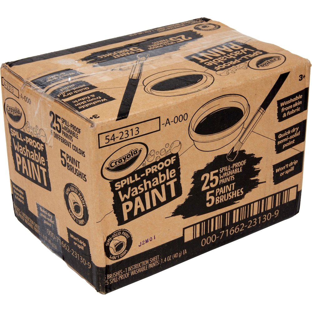 Crayola Spill Proof Washable Paint Set - Art, Craft - Recommended For 3 Year - 25 / Pack. Picture 12