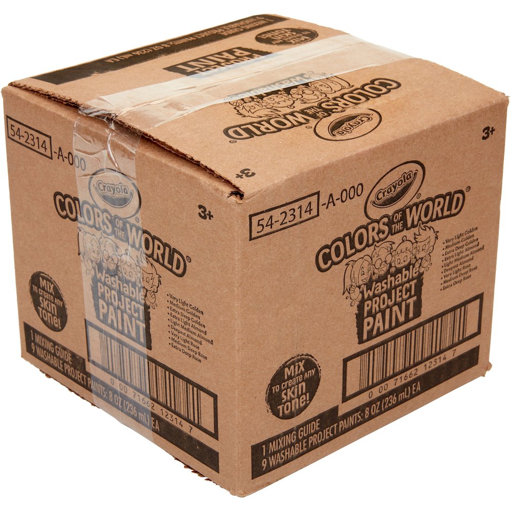 Crayola Colors of the World™ Washable Paint - Multicolor - 8 fl oz - Washable - 9 / Box. Picture 12