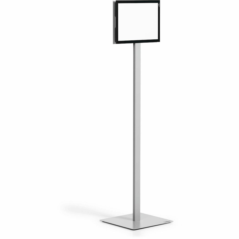 DURABLE Info Basic Floor Stand - Floor - Charcoal Gray - For Reception Area, Waiting Room, Lobby, Trade Show - Double-sided, Weighted Base, Magnetic. Picture 11