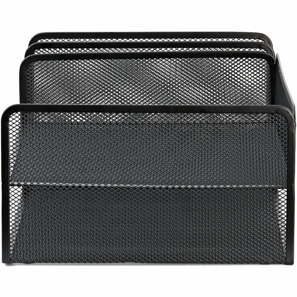 Lorell 4-Tier File Organizer - 4 Tier(s) - Horizontal/Vertical - Desktop - Black - Steel Mesh - 1 Each. Picture 11