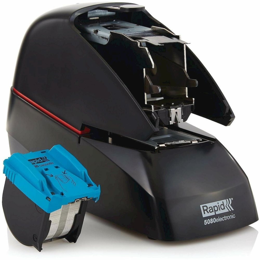 Rapid Stapler Electric 5080E - Staples Upto 90 Sheet - Staple Size: 2" - Black - 1 Each. Picture 13