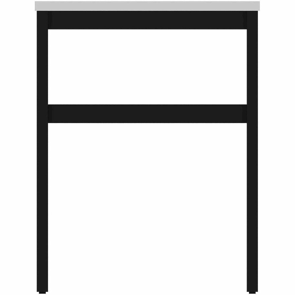 Lorell Table Base - Powder Coated H-shaped, Black Base - 28.50" Height x 71.60" Width x 23.20" Depth - Metal Base Material - 1 Each. Picture 14