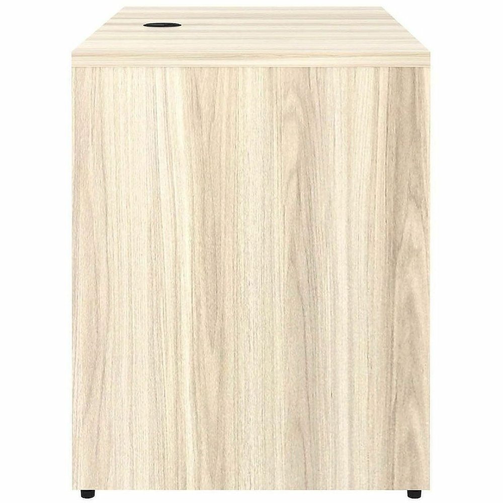 Lorell Essentials Rectangular Return Shell - Rectangle - 1" Thickness Table Top, 29.5" Height x 42" Width x 24" Depth Return Shell - Material: Laminate, Metal - Finish: Modern Elm - Laminate, Modern E. Picture 12