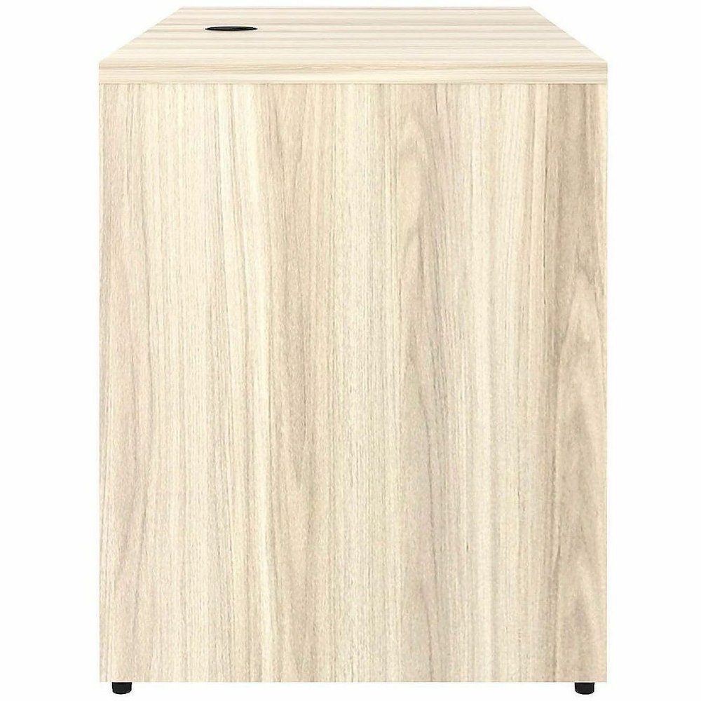 Lorell Essentials Rectangular Return Shell - Rectangle - 1" Thickness Table Top, 29.5" Height x 48" Width x 24" Depth Return Shell - Material: Laminate, Metal - Finish: Modern Elm - Laminate, Modern E. Picture 11