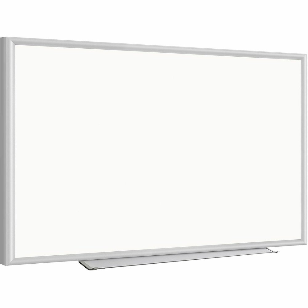 Lorell Aluminum Frame Dry-erase Board - 60" (5 ft) Width x 36" (3 ft) Height - White Styrene Surface - Aluminum Frame - Marker Tray, Write-on, Wipe-off - Assembly Required - 1 Each. Picture 7