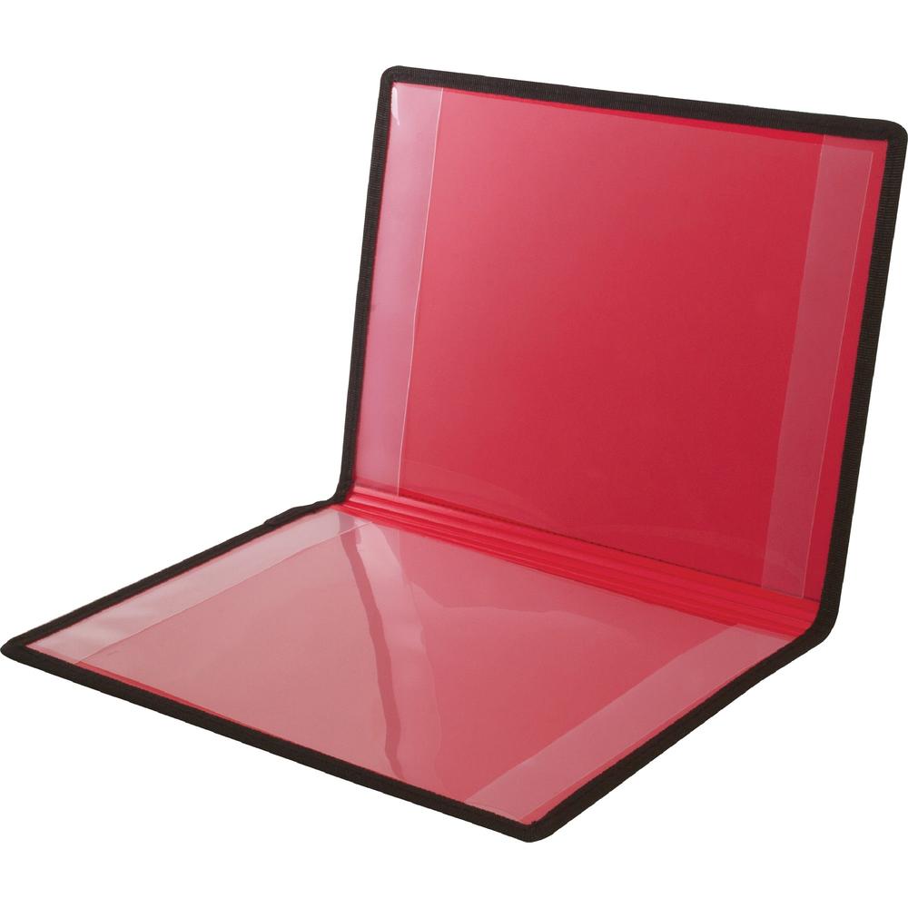Anglers Certificate Holder - 12" x 9" - 2 Internal Pocket(s) - Vinyl, Polypropylene - Black - 1 Each. Picture 5