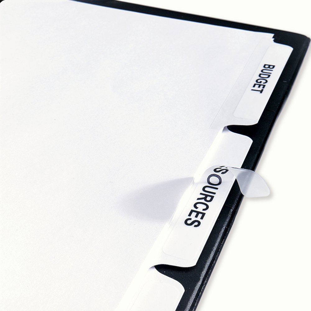 Avery&reg; Print & Apply Clear Label Dividers - Index Maker Easy Peel Printable Labels - 8 Blank Tab(s) - 8 Tab(s)/Set - 8.5" Divider Width x 11" Divider Length - Letter - White Divider - White Tab(s). Picture 9