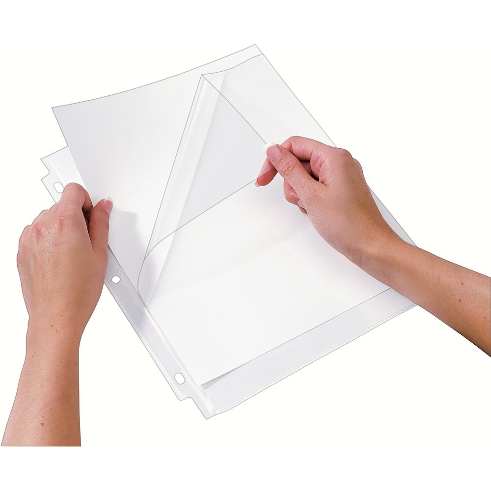 Avery&reg; Quick-Load Sheet Protectors - For Letter 8 1/2" x 11" Sheet - Clear - Polypropylene - 50 / Box. Picture 12