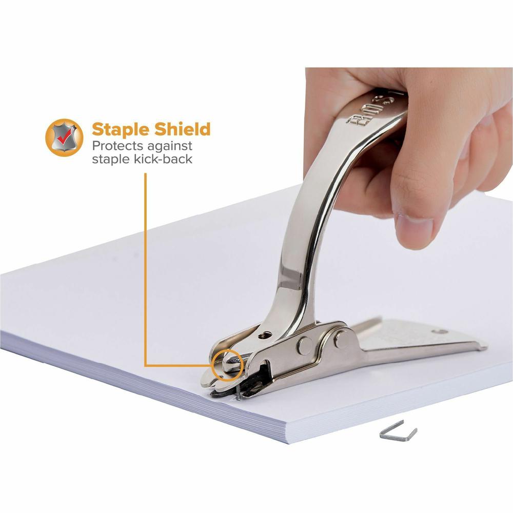 Bostitch Heavy Duty/Carton Staple Remover - Metal - Chrome - Staple Shield - 1 Each. Picture 6