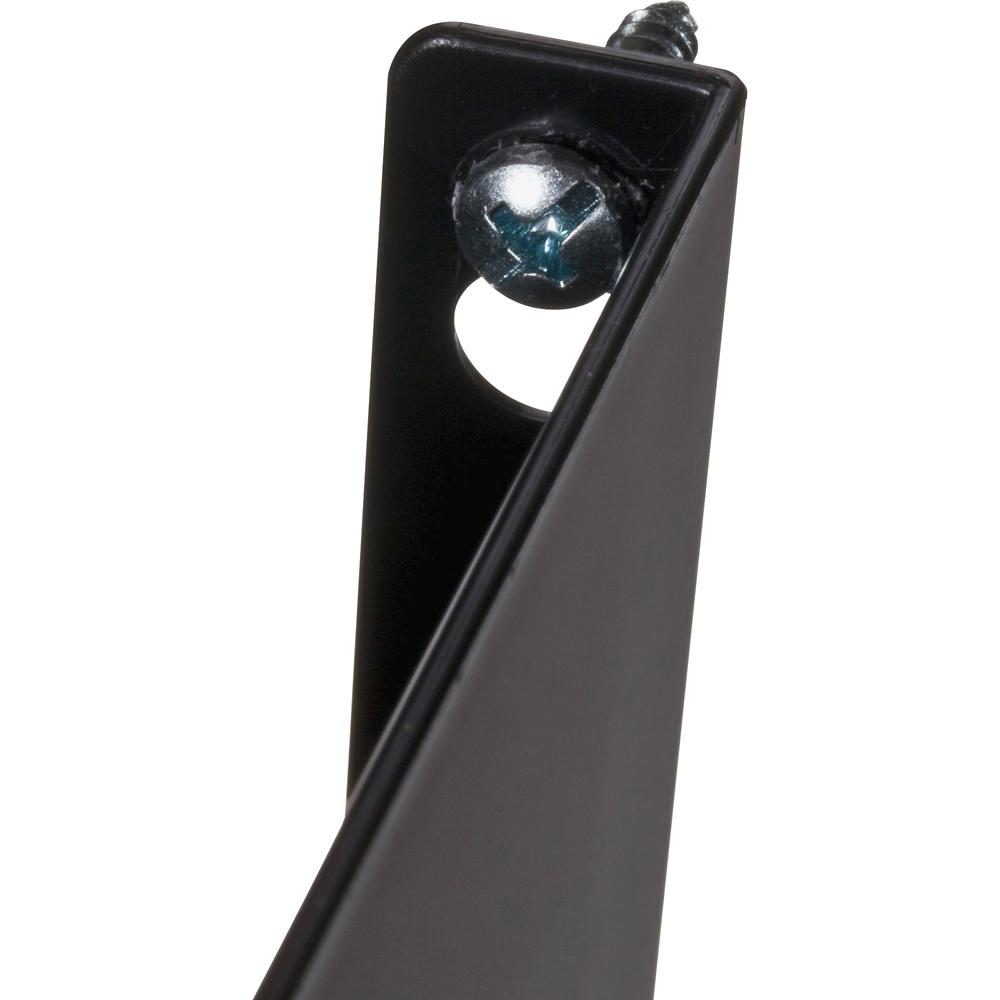 Officemate Mountable Wall File, Black, 2PK - 7" Height x 13" Width x 4.1" Depth - Black - Plastic - 2 / Box. Picture 7