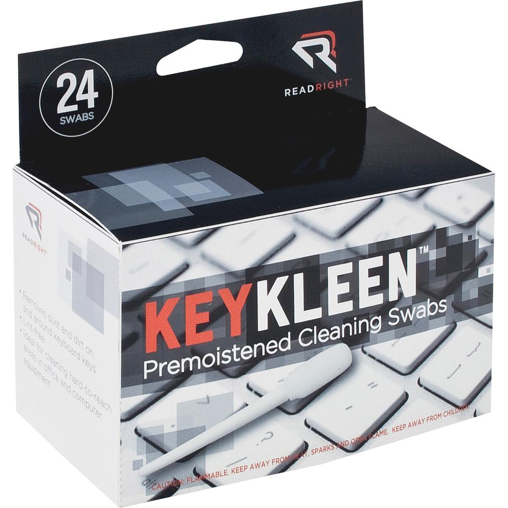 Read Right Pre-Moistened KeyKleen Swabs - Pre-moistened - 24 / Box. Picture 6