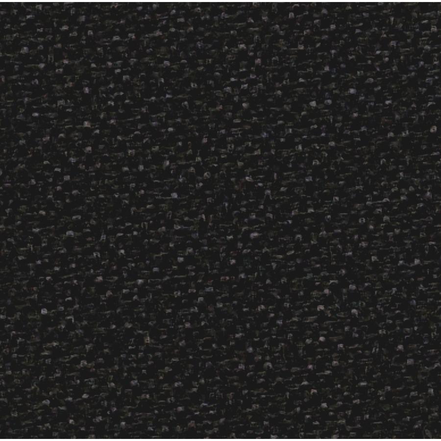 Quartet Oval Office Bulletin Board - 36" Board Height x 48" Board Width - Black Fabric Surface - Frameless, Flexible - Black Frame - 1 Each. Picture 6