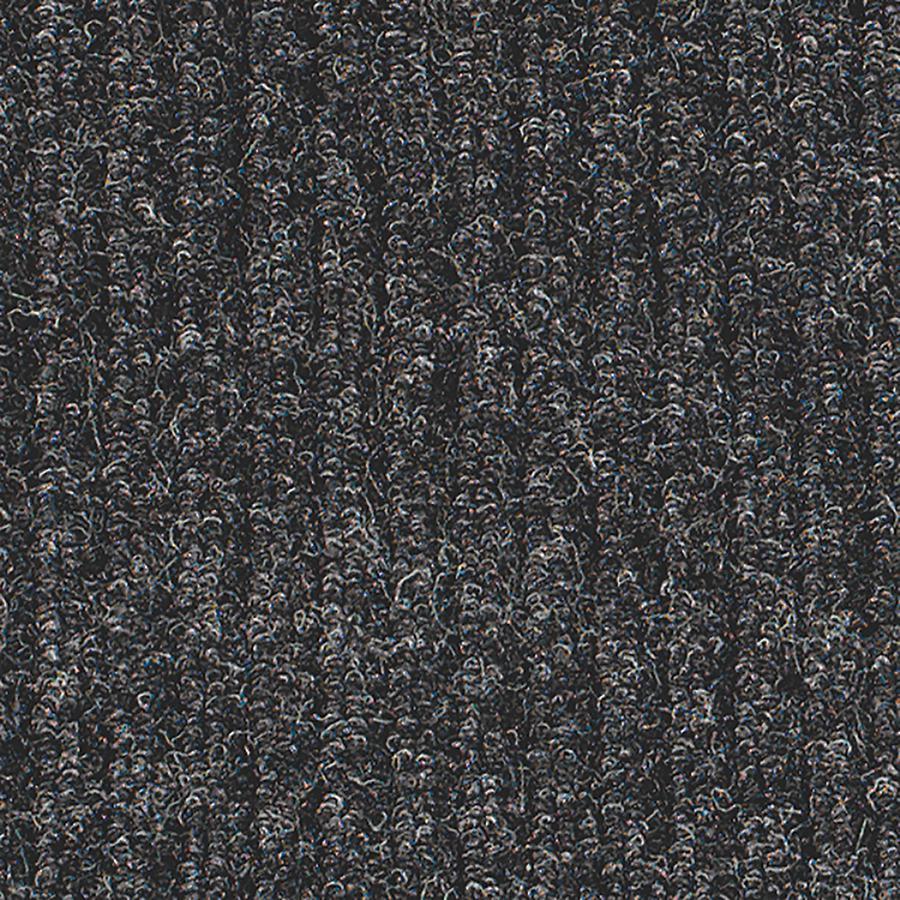 Genuine Joe Ribbed Indoor Wiper Mat - Warehouse, Hotel, Indoor - 60" Length x 36" Width - Polypropylene, Vinyl - Charcoal - 1 Each. Picture 4