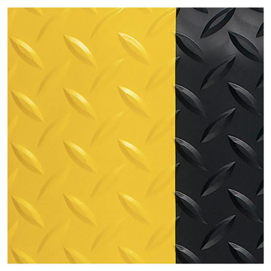 Genuine Joe Safe Step Anti-Fatigue Floor Mats - Warehouse, Factory - 36" Length x 24" Width - Black, Yellow - 1 Each. Picture 7