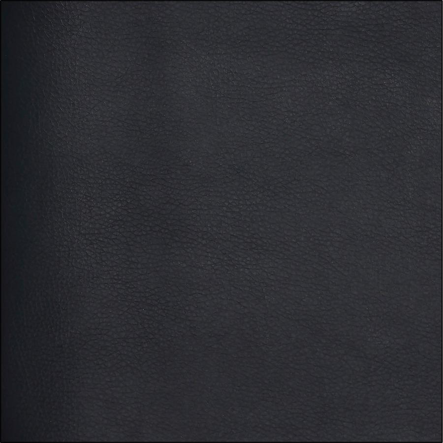 Lorell Big & Tall Guest Chair - Steel Frame - Four-legged Base - Black - Bonded Leather - Armrest - 1 Each. Picture 3
