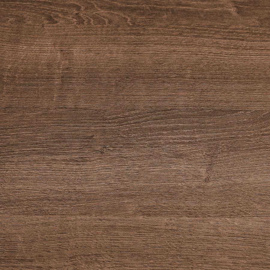 Lorell SOHO Desk with Side Drawers - 30" Height x 55" Width x 23.6" Depth - Total Drawer(s): 3 - Single Pedestal on Right Side - Finish: Walnut - 1 Each. Picture 13