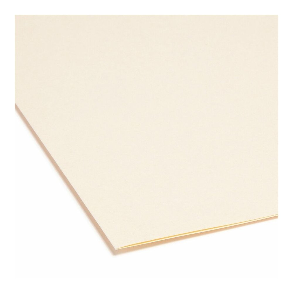 Smead 1/2 Tab Cut Letter Recycled Top Tab File Folder - 8 1/2" x 11" - 3/4" Expansion - Top Tab Location - Assorted Tab Position - 11 pt. - 2 Plys - Manila - Reinforced, Durable, Reinforced Tab, Round. Picture 9