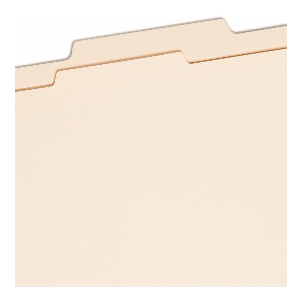 Smead 2/5 Tab Cut Letter Recycled Classification Folder - 8 1/2" x 11" - 2" Expansion - 2 x 2B Fastener - 2" for Folder - Top Tab Location - Right of Center Tab Position - 1 Divider - 18 pt. - 2 Plys . Picture 6