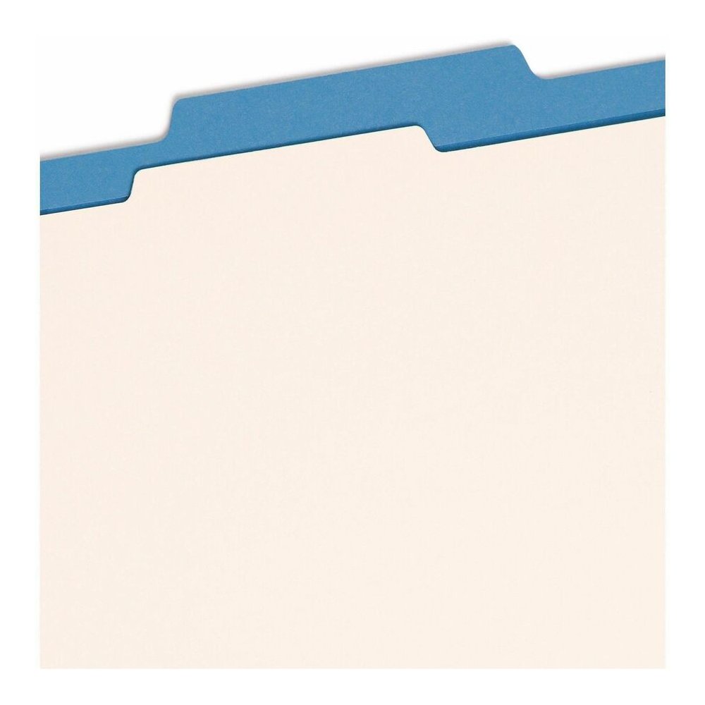 Smead Colored 2/5 Tab Cut Letter Recycled Classification Folder - 8 1/2" x 11" - 2" Expansion - 2 x 2B Fastener - 2" for Folder - Top Tab Location - Right of Center Tab Position - 1 Divider - 14 pt. -. Picture 7