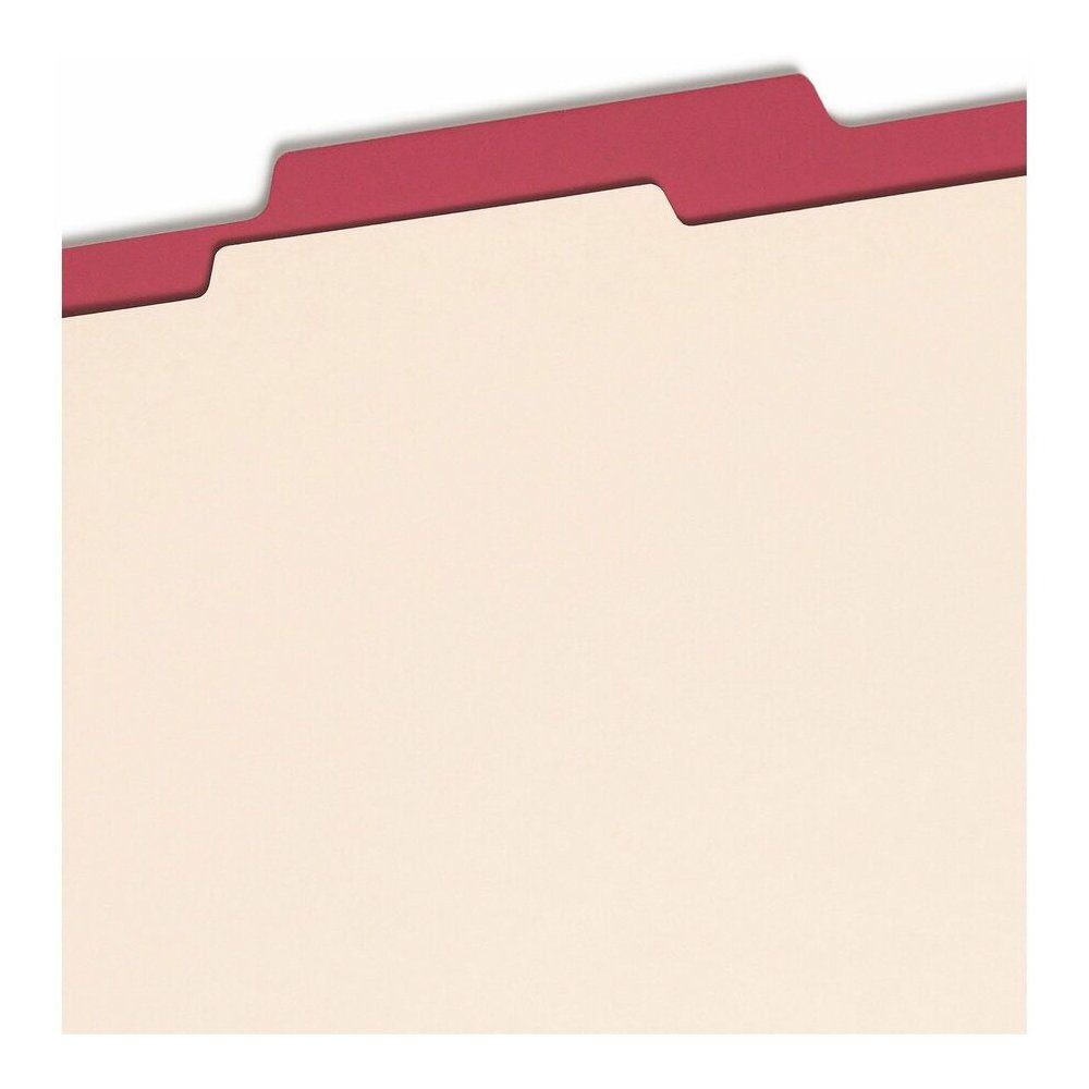 Smead Colored 2/5 Tab Cut Letter Recycled Classification Folder - 8 1/2" x 11" - 2" Expansion - 2 x 2B Fastener - 2" for Folder - Top Tab Location - Right of Center Tab Position - 1 Divider - 14 pt. -. Picture 8