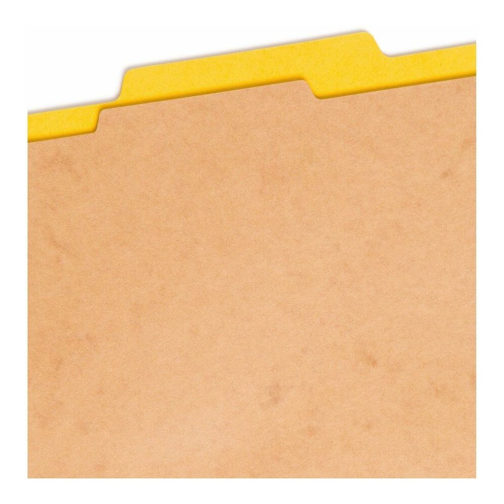 Smead SafeSHIELD 2/5 Tab Cut Letter Recycled Classification Folder - 8 1/2" x 11" - 2" Expansion - 2 x 2S Fastener - 2" for Folder - Top Tab Location - Right of Center Tab Position - 1 Divider - 25 pt. Picture 10