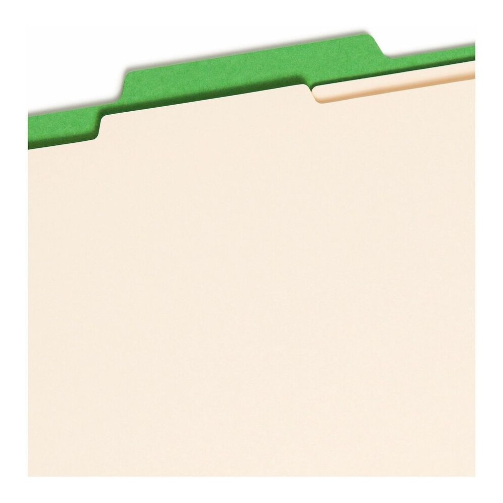 Smead Colored 2/5 Tab Cut Letter Recycled Classification Folder - 8 1/2" x 11" - 2" Expansion - 2 x 2B Fastener - 2" for Folder - Top Tab Location - Right of Center Tab Position - 2 Divider - 14 pt. -. Picture 8